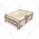 ТБ_КП_102 Дерев'яна коробка для подарунків. Virena. Набір для вишивки бісером