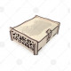 ТБ_КП_105 Дерев'яна коробка для подарунків. Virena. Набір для вишивки бісером