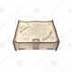 ТБ_КП_107 Дерев'яна коробка для подарунків. Virena. Набір для вишивки бісером