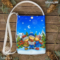 ТБ_Мішечок_203 Virena Набір для вишивки бісером - Мішечок для посівання з ременем 16х22,5х2 см (габардин)