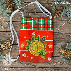 ТБ_Мішечок_205 Virena Набір для вишивки бісером - Мішечок для посівання з ременем 16х22,5х2 см (габардин)