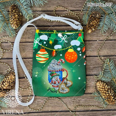 ТБ_Мішечок_207 Virena Набір для вишивки бісером - Мішечок для посівання з ременем 16х22,5х2 см (габардин)