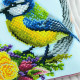 ТБ_НД_248 Virena Набір для вишивки бісером - Наволочка декоративна Віночок з пташкою  31x31 см (схема на габардині)