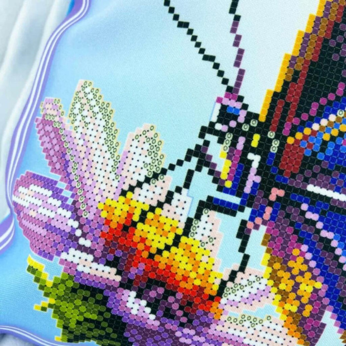 ТБ_НД_249 Virena Набір для вишивки бісером - Наволочка декоративна Метелик 31x31 см (схема на габардині)