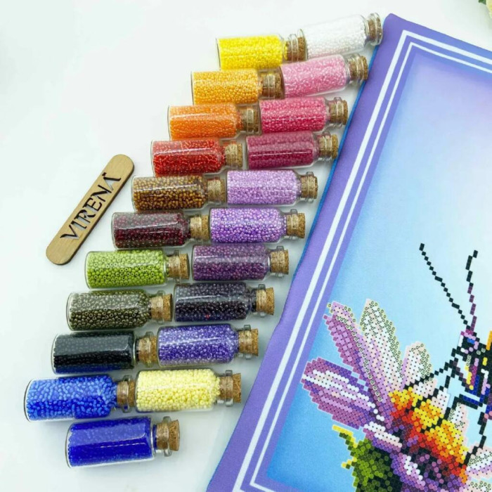 ТБ_НД_249 Virena Набір для вишивки бісером - Наволочка декоративна Метелик 31x31 см (схема на габардині)