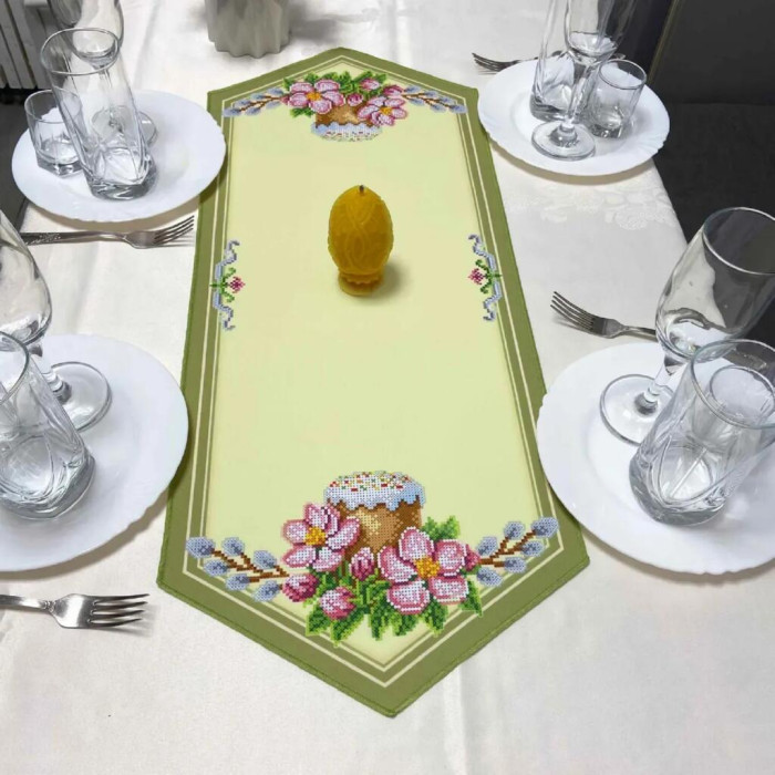 ТБ_Ранер_147 Virena Набір для вишивки бісером - Ранер 28x72 см (габардин)