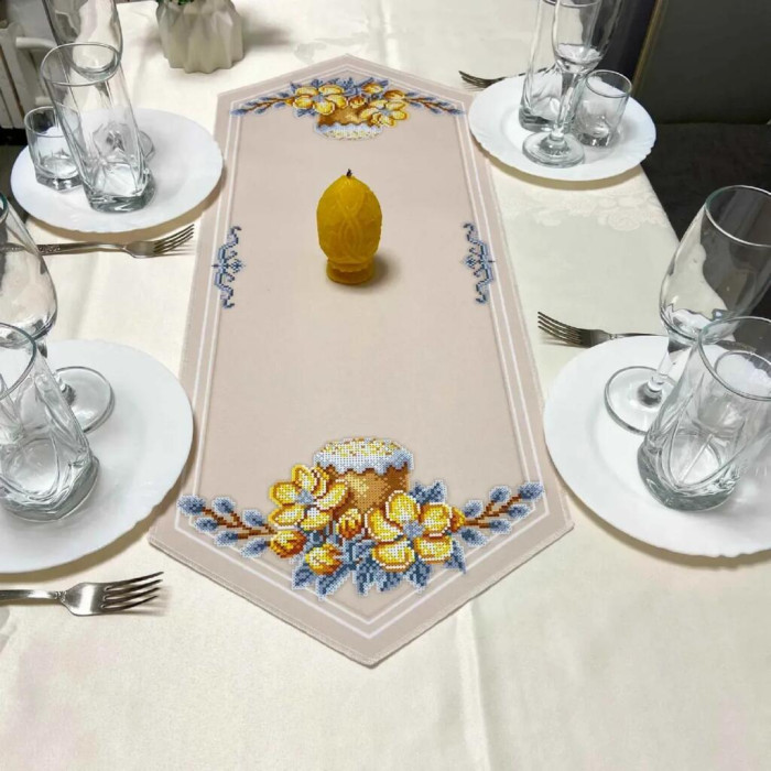 ТБ_Ранер_148 Virena Набір для вишивки бісером - Ранер 28x72 см (габардин)