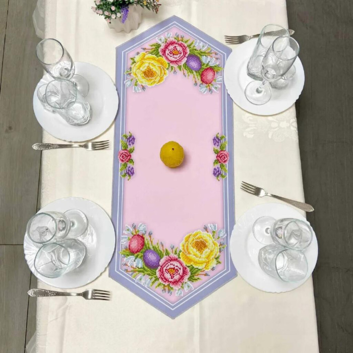 ТБ_Ранер_150 Virena Набір для вишивки бісером - Ранер 28x72 см (габардин)