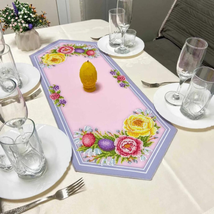 ТБ_Ранер_150 Virena Набір для вишивки бісером - Ранер 28x72 см (габардин)