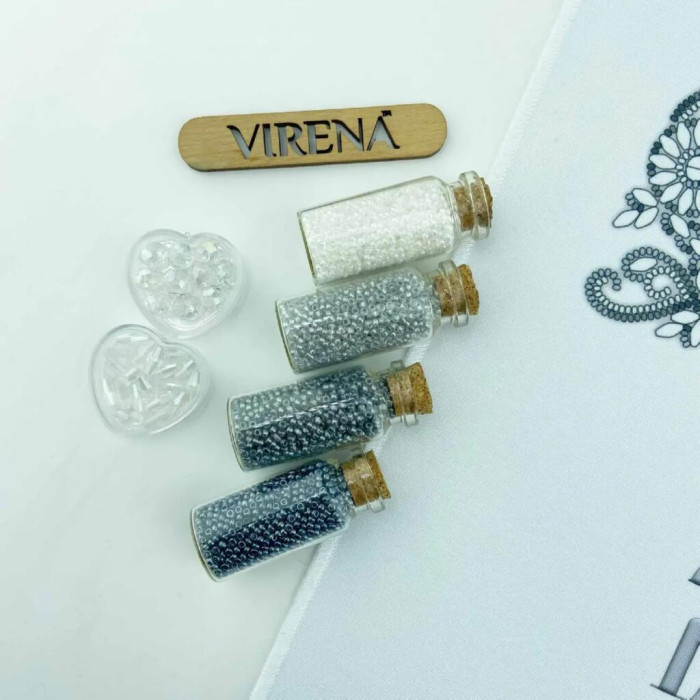 ТБ_РКВ_106 Virena Набір для вишивки бісером і бусинами - Великодній рушник на кошик 33x51 см (габардин)