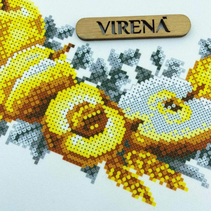 ТБ_РКВ_108 Virena Набір для вишивки бісером - Рушник до Спаса великий на кошик, 33x51 см (габардин)