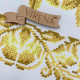 ТБ_РВМ_045 Virena Набір для вишивки бісером - Рушник весільний малий золоті троянди 20x140 см (габардин)