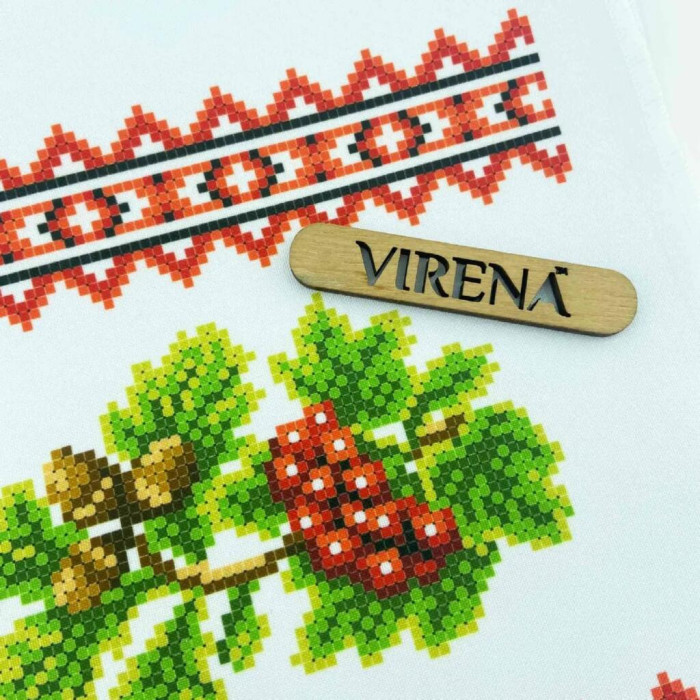 ТБ_РВМ_052 Virena Набір для вишивки бісером -  Весільний рушник малий 20x140 см (габардин)
