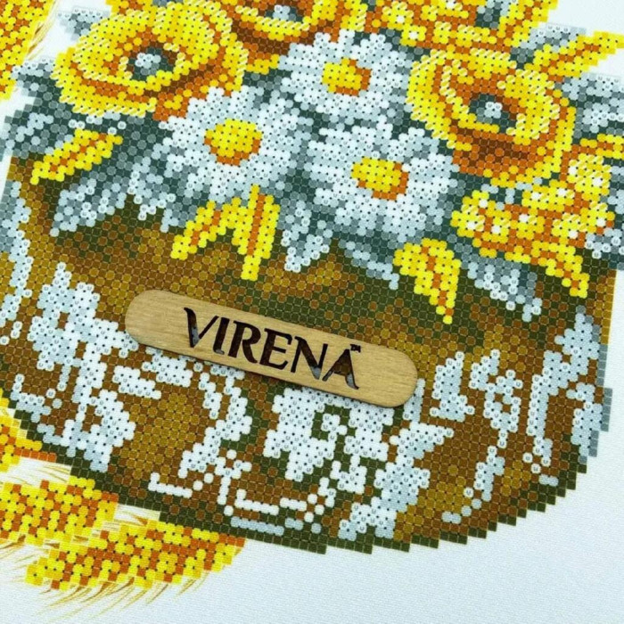 ТБ_РВВ_074 Virena Набір для вишивки бісером - Весільний рушник великий, 35x190 см (габардин)