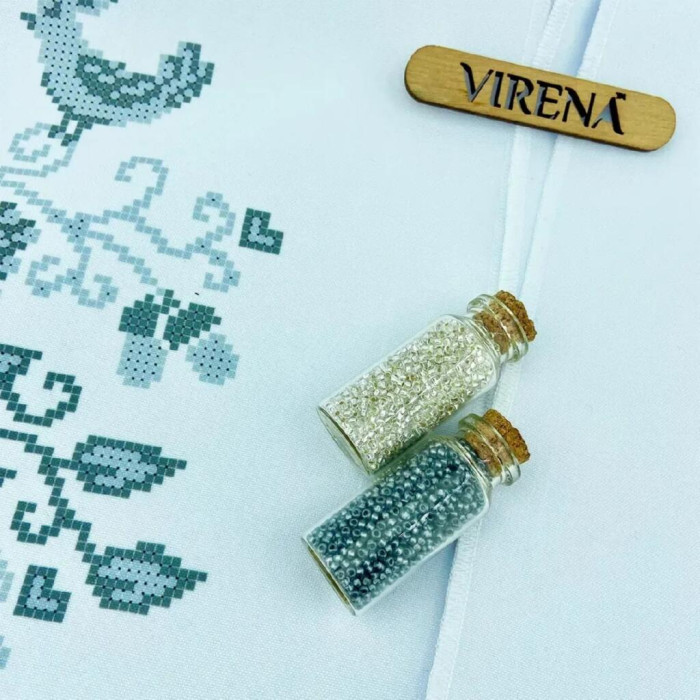 ТБ_РВВ_076 Virena Набір для вишивки бісером - Весільний рушник великий, 35x190 см (габардин)