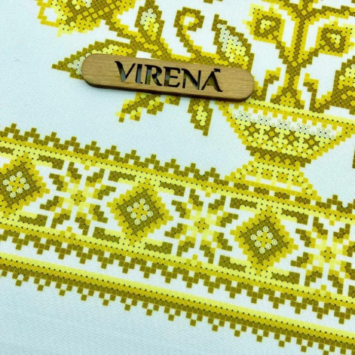 ТБ_РВВ_077 Virena Набір для вишивки бісером - Весільний рушник великий в золоті, 35x190 см (габардин)