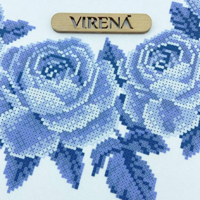 ТБ_РВВ_079 Virena Набір для вишивки бісером - Весільний рушник великий в сріблі, 35x190 см (габардин)