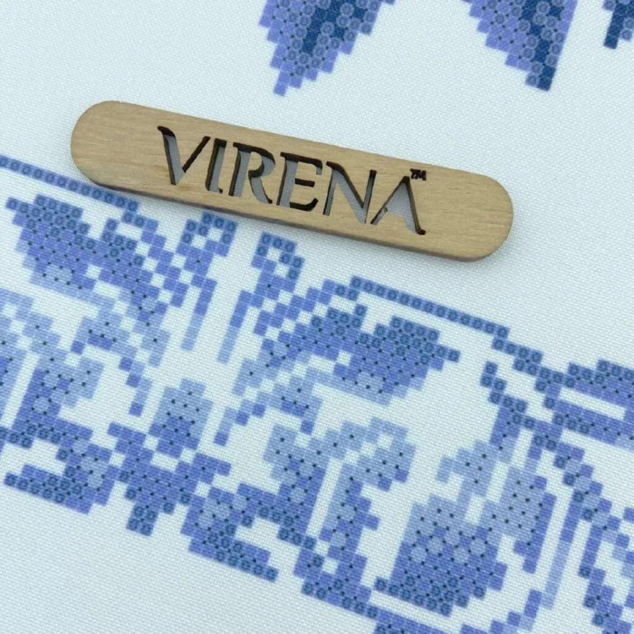 ТБ_РВВ_079 Virena Набір для вишивки бісером - Весільний рушник великий в сріблі, 35x190 см (габардин)