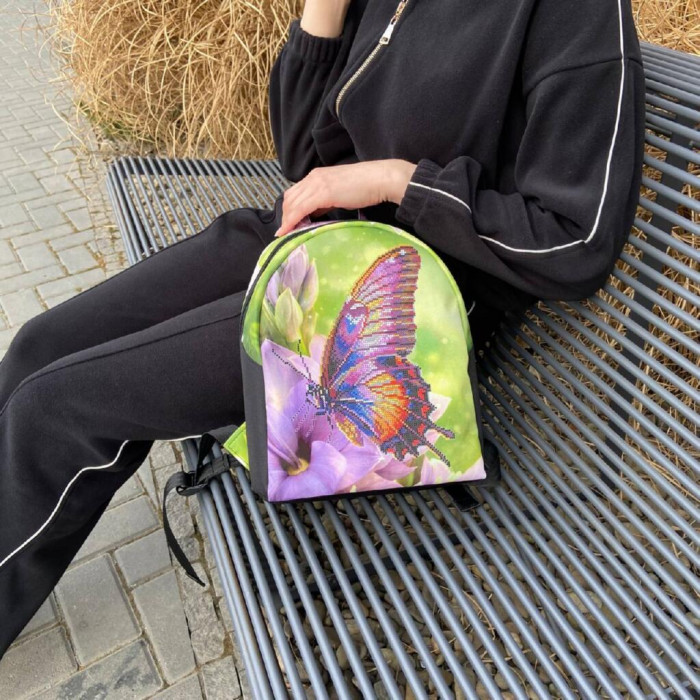 ТБ_Рюкзак_801 Virena Набір для вишивки бісером - Рюкзак Метелик, 24x30x8 см