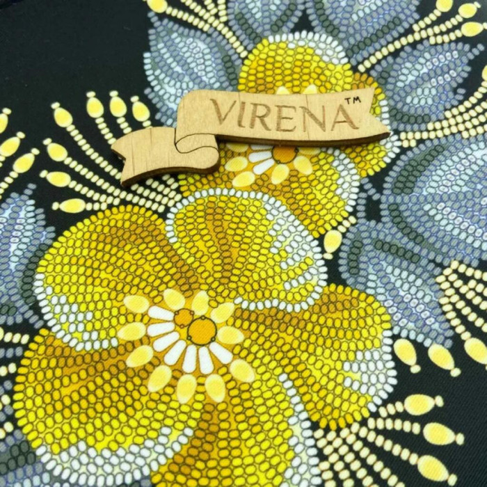 ТБ_САБ_9025 Virena Набір для вишивки бісером і бусинами - Сумка 16х24х5 см, штучна шкіра (чорний)