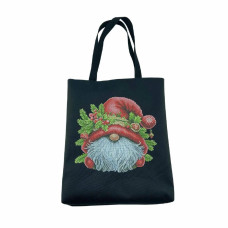 ТБ_Шоппер_660 Virena Набір для вишивки бісером - Сумка-шоппер Гном зимовий 38х42 см (сумочна тканина)