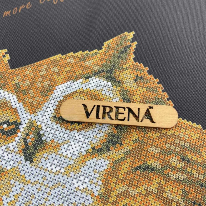 ТБ_Шоппер_665 Virena Набір для вишивки бісером - Шопер Сова з кавою, 38x42 см