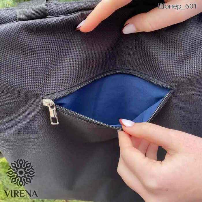 ТБ_Шоппер_667 Virena Набір для вишивки бісером - Шопер Мак, 38x42 см