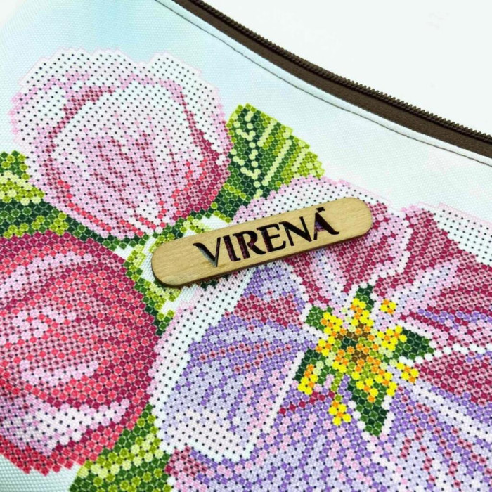 ТБ_Шоппер_746 Virena Набір для вишивки бісером - Шопер Яблуневий цвіт, 32,5x39 см