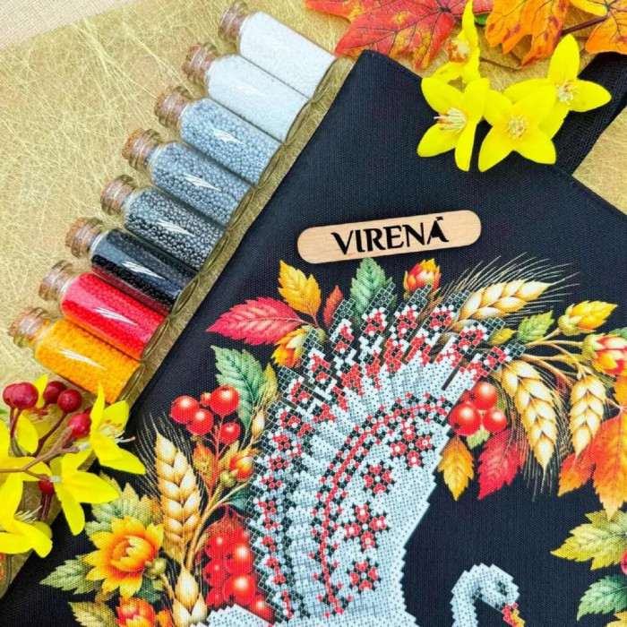 ТБ_Шоппер_757 Virena Набір для вишивки бісером - Лелека, 39x32,5 см