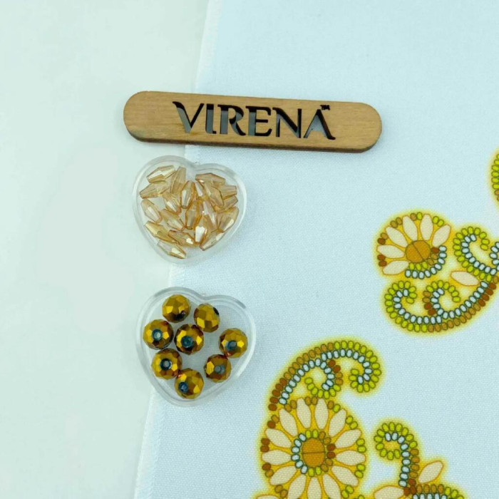 ТБ_СПВ_213 Virena Набір для вишивки бісером - Серветка весільна 40x40 см (габардин)