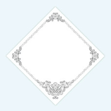 ТБ_СПВ_214 Virena Набір для вишивки бісером - Серветка весільна 40x40 см (габардин)