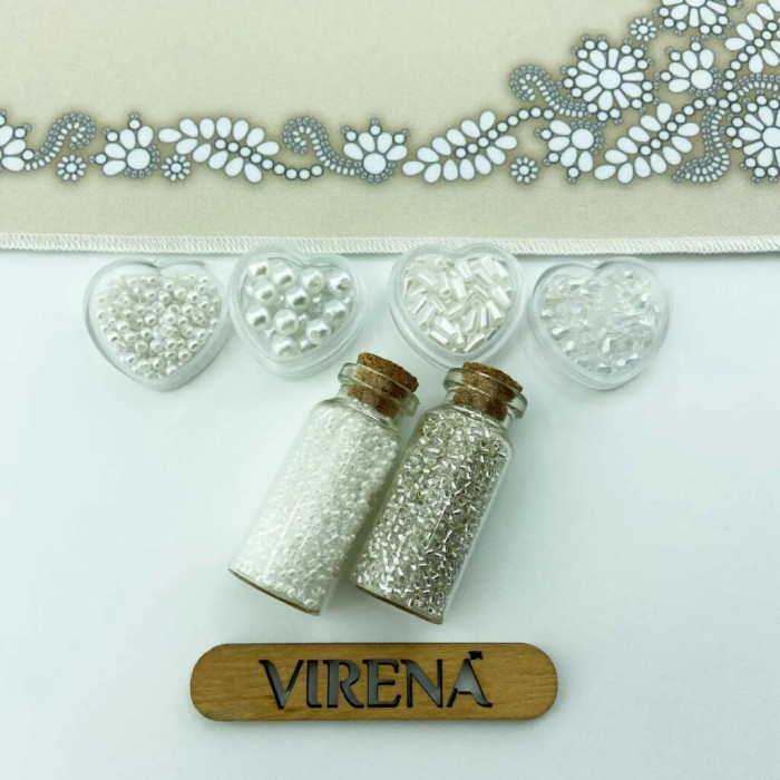 ТБ_СПВ_219 Virena Набір для вишивки бісером - Серветка декоративна 40x40 см, габардин