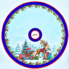 ТБ_СЯ_311 Virena Набір для вишивки бісером - Спідниця під ялинку з різдвяним оленем 71х71 см (габардин) ТБ_СЯ_311 Virena Набір для вишивки бісером - Спідниця під ялинку з різдвяним оленем 71х71 см (габардин)
