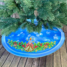 ТБ_СЯ_319 Virena Набір для вишивки бісером - Спідниця під ялинку Різдвяні дзвоники 71х71 см (габардин) ТБ_СЯ_319 Virena Набір для вишивки бісером - Спідниця під ялинку Різдвяні дзвоники 71х71 см (габардин)