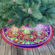 ТБ_СЯ_320 Virena Набір для вишивки бісером - Спідниця під ялинку Різдвяна свічка 71х71 см (габардин) ТБ_СЯ_320 Virena Набір для вишивки бісером - Спідниця під ялинку Різдвяна свічка 71х71 см (габардин)