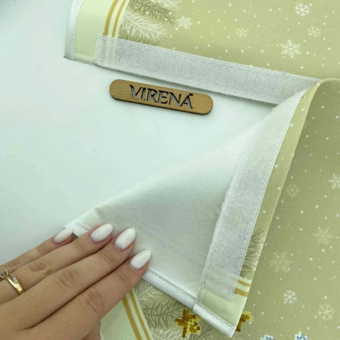 ТБ_СЯ_321 Virena Набір для вишивки бісером - Спідниця під ялинку Срібні різдвяні двоники 71х71 см (габардин) ТБ_СЯ_321 Virena Набір для вишивки бісером - Спідниця під ялинку Срібні різдвяні двоники 71х71 см (габардин)