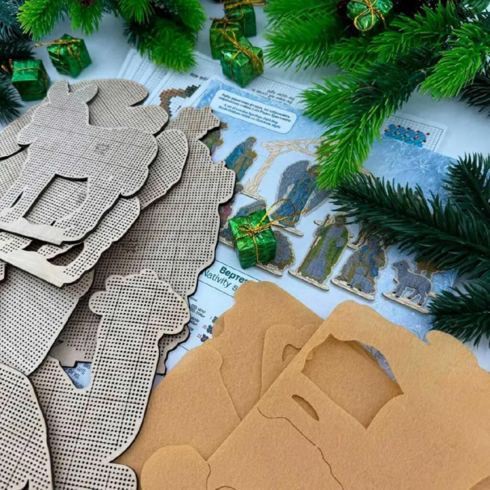 ТБ_Вертеп_400 Virena Набір для вишивки бісером - Різдвяна шопка: великі фігурки