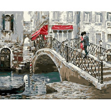 TC3986 Міст закоханих у Венеції. Пан Мольберт. Набір для малювання картини за номерами