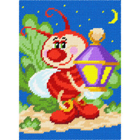 TD56 Quick Tapestry Набір для вишивки друкованим гобеленом - Світлячок 22x30 см (страмін)