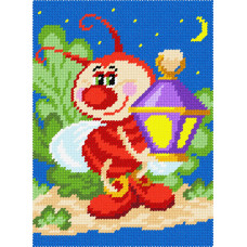 TD56 Quick Tapestry Набір для вишивки друкованим гобеленом - Світлячок 22x30 см (страмін)