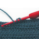 TED-020e Tulip Гачок Etimo Red №2 - 2 мм, довжина 14 см, алюміній, з подушечкою на ручці