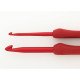 TED-020e Tulip Гачок Etimo Red №2 - 2 мм, довжина 14 см, алюміній, з подушечкою на ручці