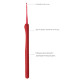 TED-020e Tulip Гачок Etimo Red №2 - 2 мм, довжина 14 см, алюміній, з подушечкою на ручці