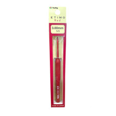 TED-050e Tulip Гачок Etimo Red №5 - 3 мм, довжина 14 см, алюміній, з подушечкою на ручці