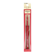 TED-060e Tulip Гачок Etimo Red №6 - 3,5 мм, довжина 14 см, алюміній, з подушечкою на ручці