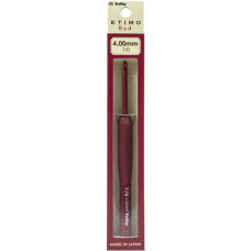 TED-070e Tulip Гачок Etimo Red №7 - 4 мм, довжина 14 см, алюміній, з подушечкою на ручці