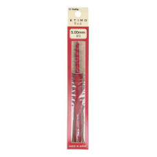 TED-080e Tulip Гачок Etimo Red №8 - 5 мм, довжина 14 см, алюміній, з подушечкою на ручці