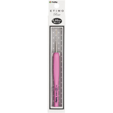 TEL-12e Tulip Гачок для мережива  Etimo Rose №12 - 0,6 мм, довжина 14 см, сталь, з подушечкою на ручці