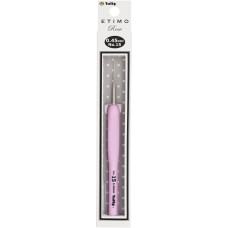 TEL-15e Tulip Гачок для мережива  Etimo Rose №15 - 0,45 мм, довжина 14 см, сталь, з подушечкою на ручці
