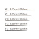 THN-089e Tulip Betweens Голки для квілтингу №8, 9, 10, 12 (6 шт)